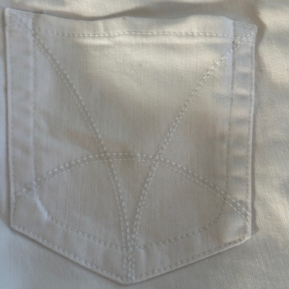 Kut from the Kloth Catherine Boyfriend White Jeans NEW Cuffed or Full Length - Picture 5 of 10